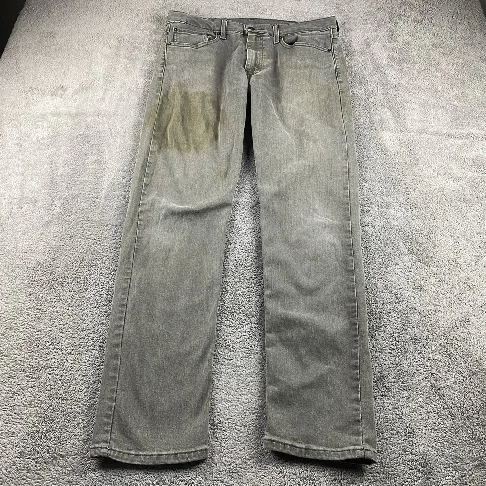 Levis 502 Taper Fit Jeans‎ Mens 32x29 Gray Mid Rise